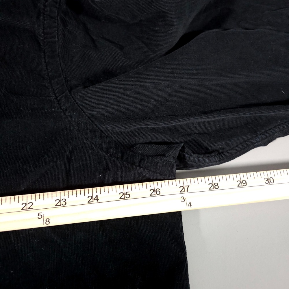 Ralph Lauren Corduroy Shirt Mens 1XB Black Red Pony Button Down Long Sleeve - Picture 5 of 7